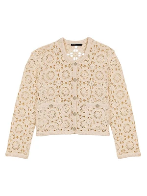 Crochet Cropped Cardigan