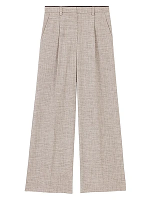 Straight-Leg Suit Trousers
