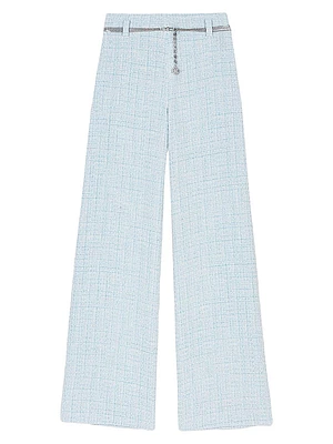 Tweed Trousers with Belt