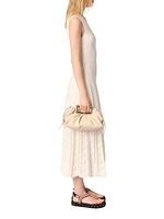 Beaded Pointelle Knit Maxi Dress