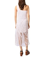 Asymmetrical Crochet Midi Dress