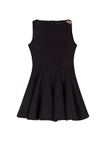 Mini Flared Tweed Dress