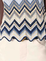 Crochet-Knit Top