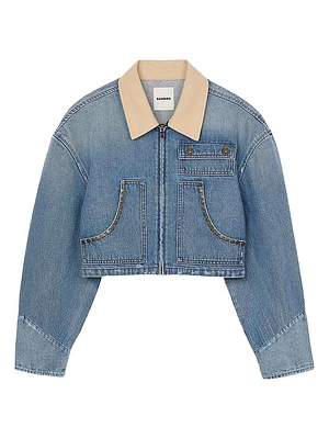Denim Jacket with Studs