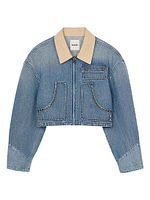 Denim Jacket with Studs