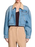 Denim Jacket with Studs