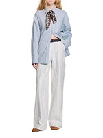 Long Tie-Back Shirt