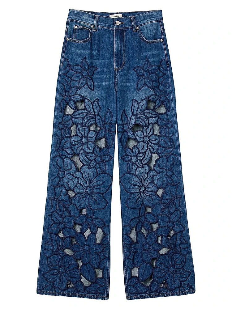 Embroidered Jeans