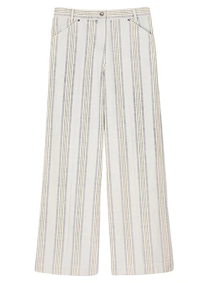 Striped Cargo Jeans