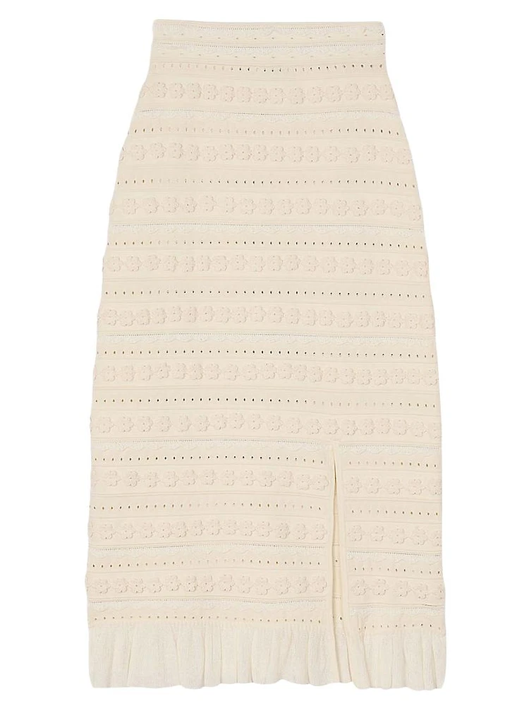 Maxi Skirt with Crochet Detailing