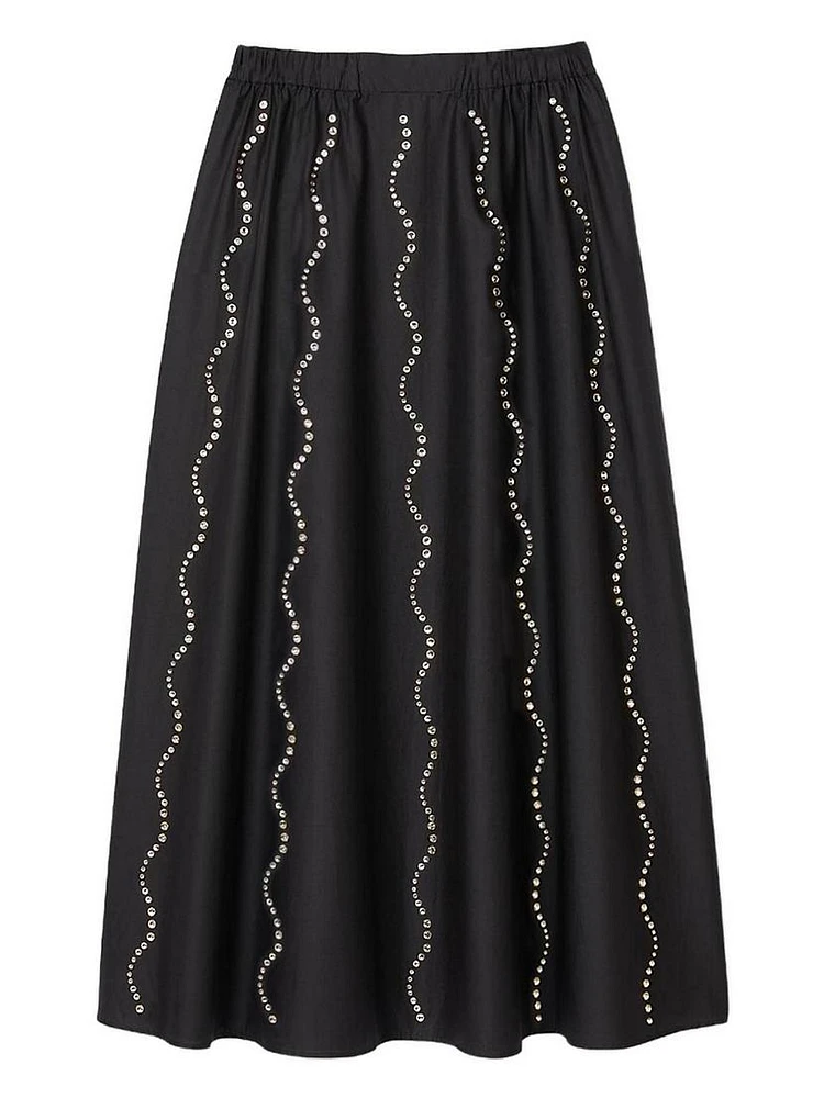 Maxi Rhinestone Skirt