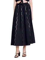 Maxi Rhinestone Skirt