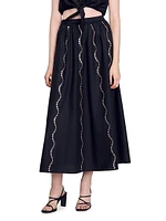 Maxi Rhinestone Skirt