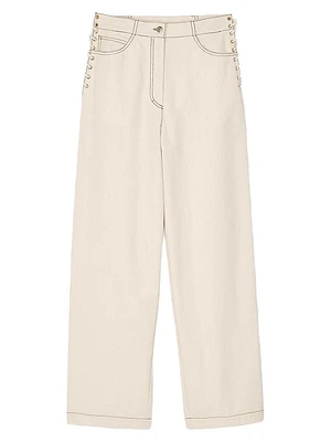 Lace-Up Jeans