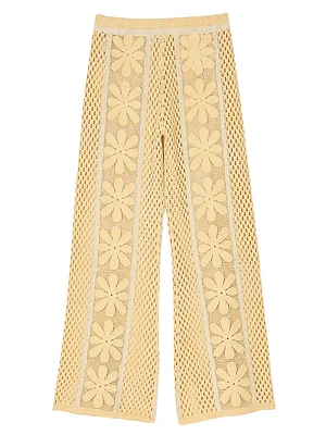 Crochet Straight-Leg Trousers