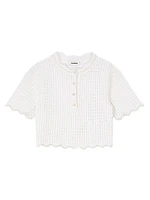 Pearl Beaded Knit Sweater