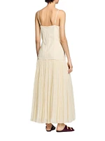 Pleated Maxi Dress