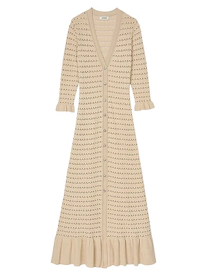 Rhinestone Knit Maxi Dress