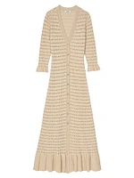 Rhinestone Knit Maxi Dress