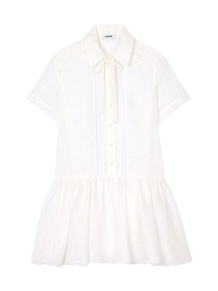 Mini Dress with Lace Details