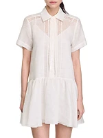 Mini Dress with Lace Details