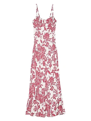 Floral Print Maxi Dress