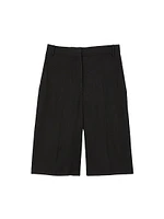 Linen-Blend Bermuda Shorts