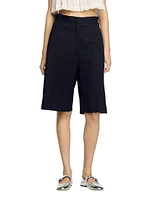 Linen-Blend Bermuda Shorts