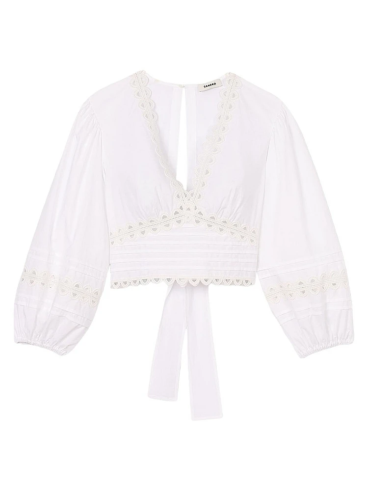 Poplin Crop Top