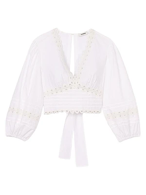 Poplin Crop Top