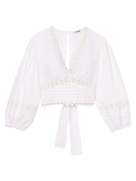 Poplin Crop Top