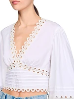 Poplin Crop Top