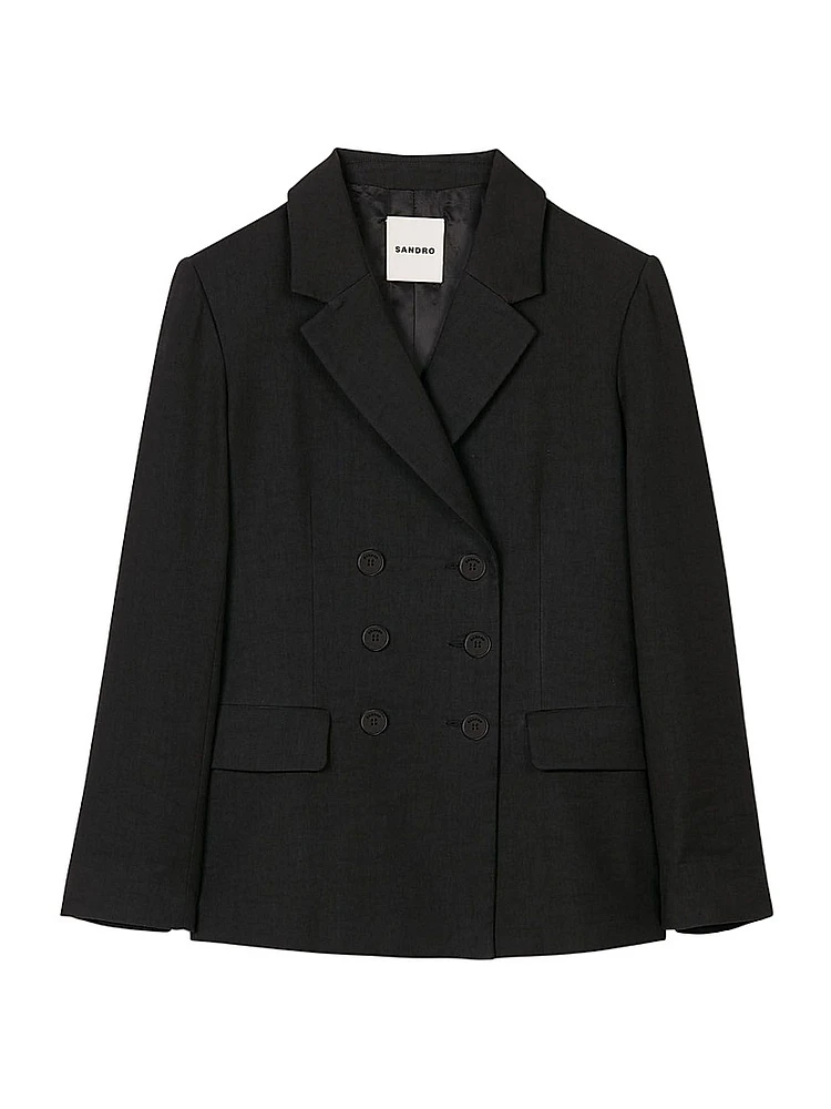 Double-Breasted Suit Jacket