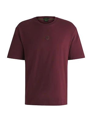 Stretch-Cotton T-Shirt with Double B Monogram