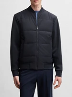 Zip-Up Sweatshirt with Padded Front
