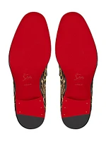 Chambelimoc Night Strass Ocelot Loafers