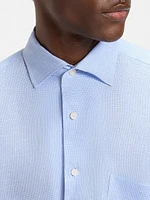 Beckham x Boss Regular-Fit-Shirt Linen