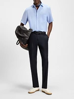 Beckham x Boss Regular-Fit-Shirt Linen