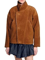 Oversized Suede Jacket