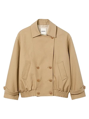 Short Oversized Trench Coat
