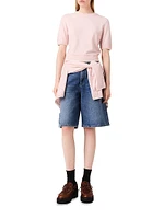 Wool Short-Sleeve Jumper