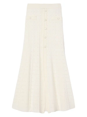 Pointelle Knit Skirt