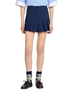 Tailored Pleated Shorts
