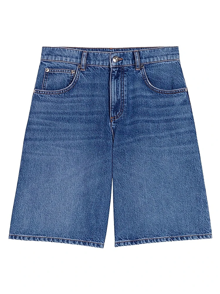 Denim Bermuda Shorts