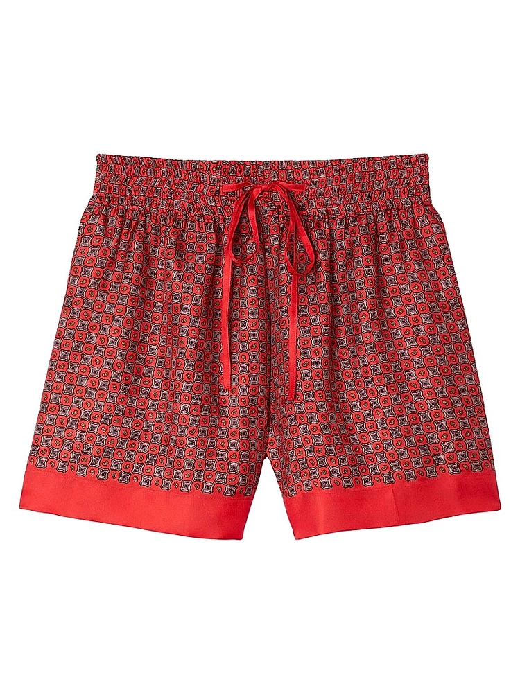 Scarf Print Shorts