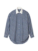 Rhinestone Check Shirt