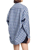 Rhinestone Check Shirt