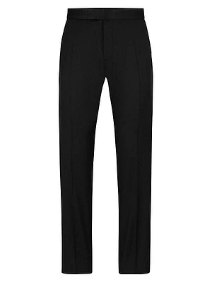 Tuxedo Trousers in Virgin Wool Serge