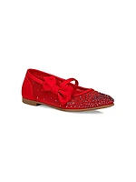 Baby Girl's Little Girl's & Girl's Melodie Strass Flats