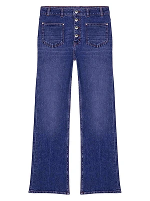 Jeans with Button Fly